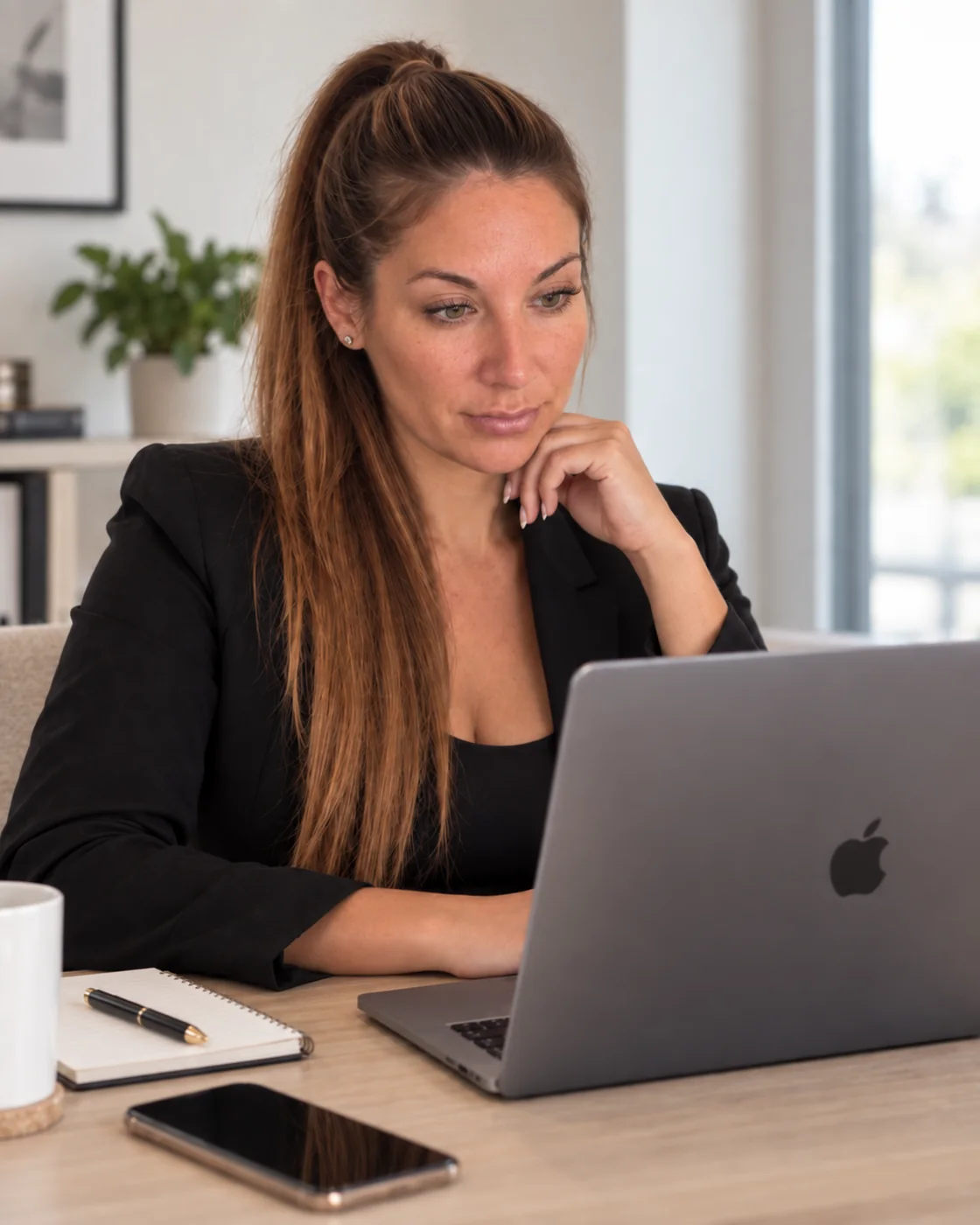 Audrey Laconi en rendez-vous de consulting en visioconférence