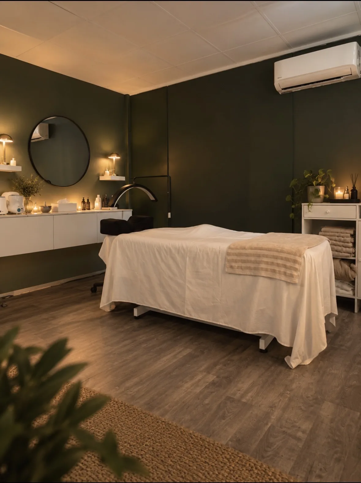 Cabine de soin de l'institut SkinStudio à La Crau